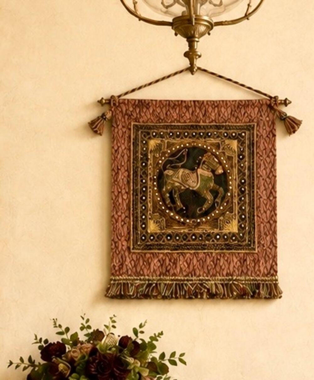Vintage Burmese Talaga Tapestry